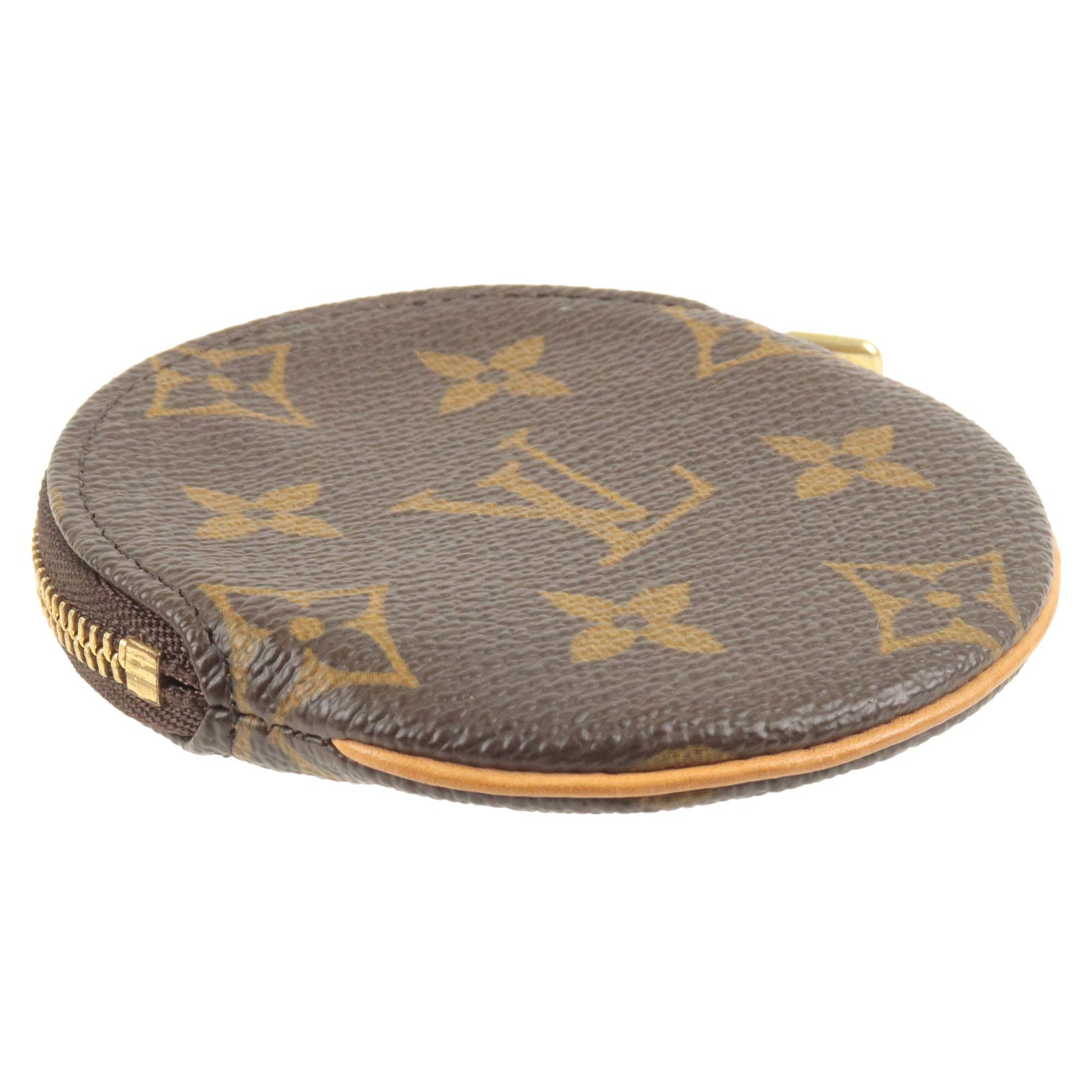 Louis Vuitton M61926 Monogram Porte Monnaie Rond Coin Purse Round Coin Case  Used