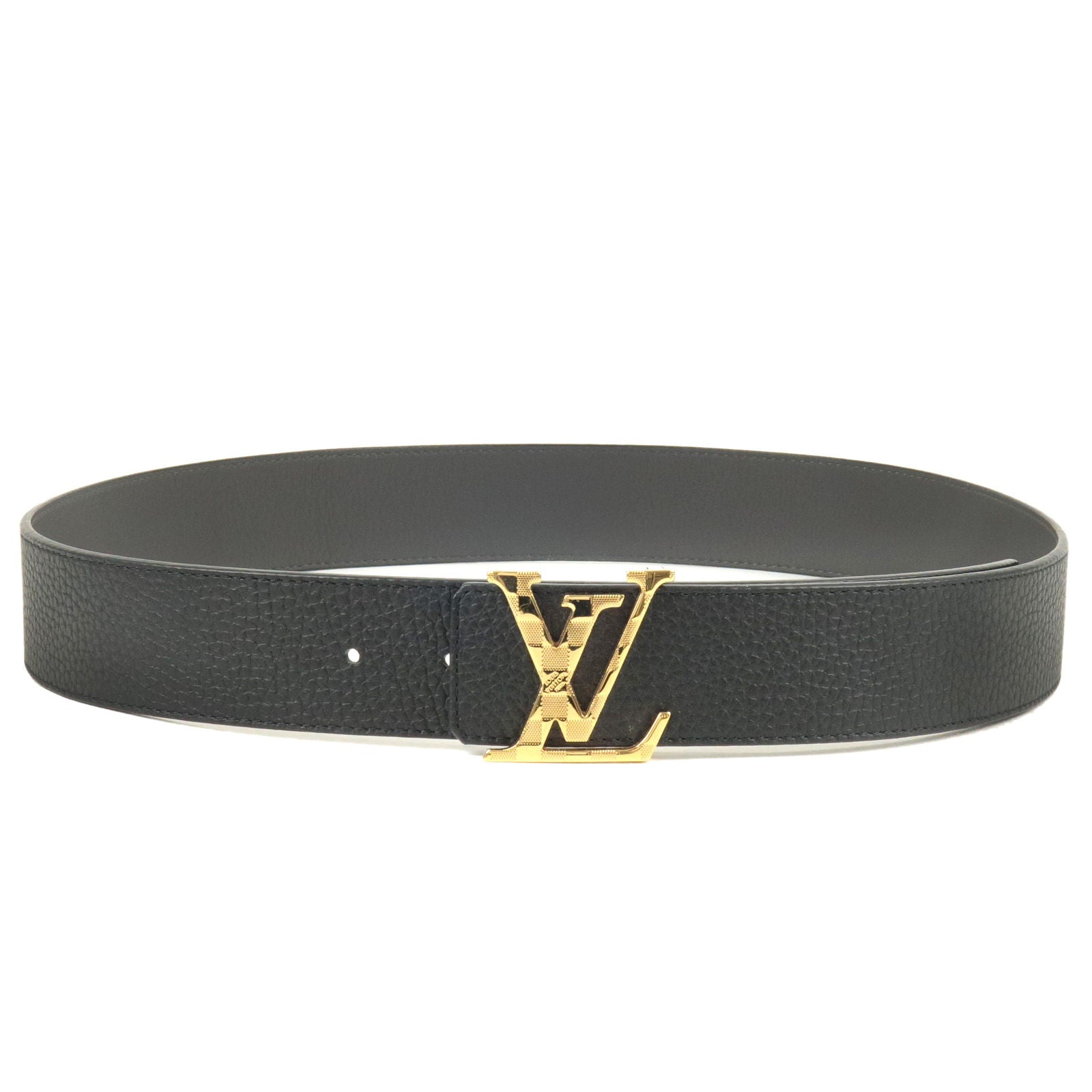 Louis-Vuitton-Saint-Tulle-Belt-Logo-Buckle-90/36-Noir-Black-M0333