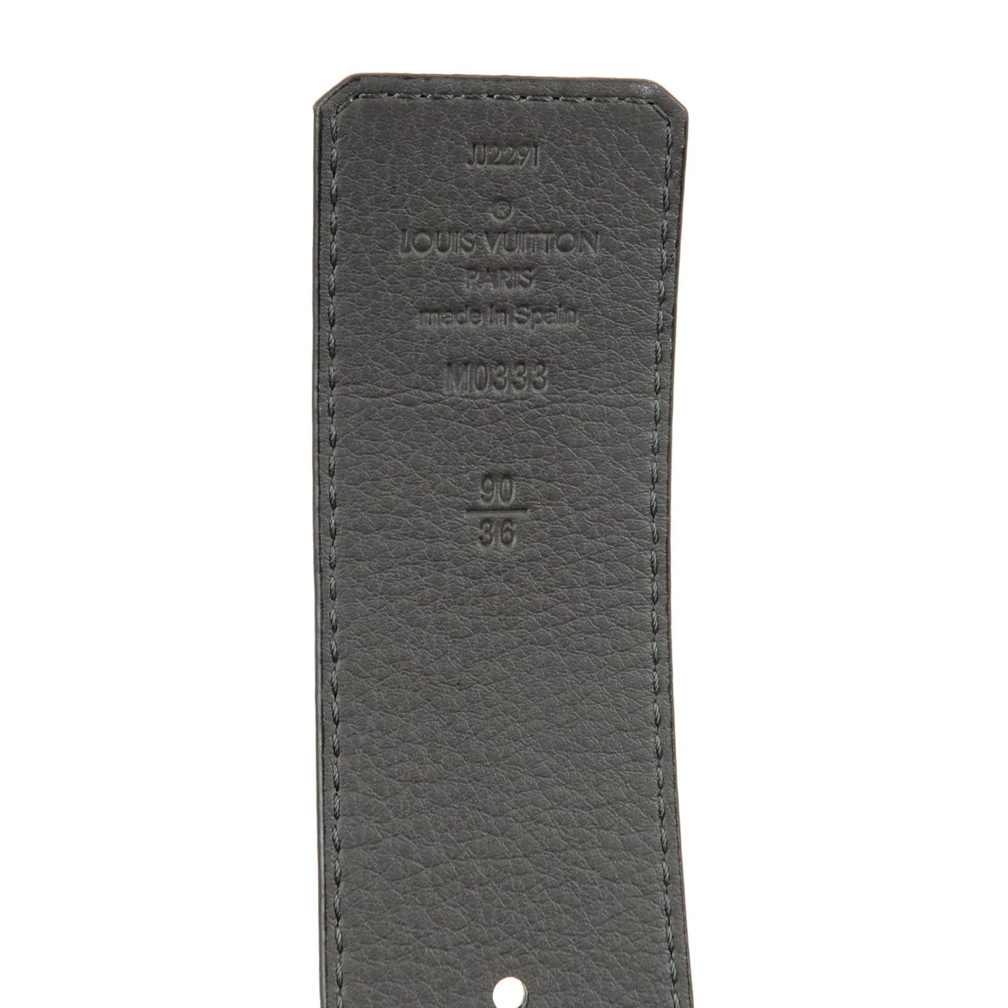 Louis Vuitton Saint-Tulle Belt Logo Buckle 90/36 Noir Black M0333