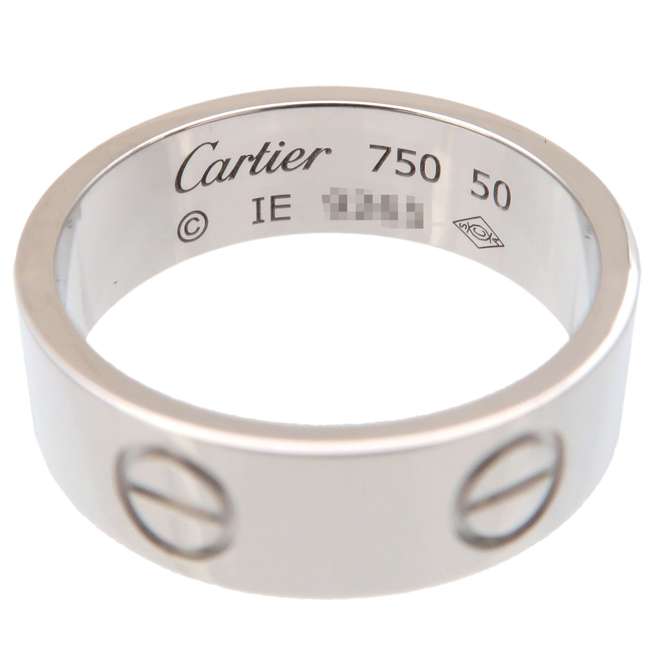Cartier Love Ring K18WG WG White Gold #50 US5.5 EU50 HK11.5
