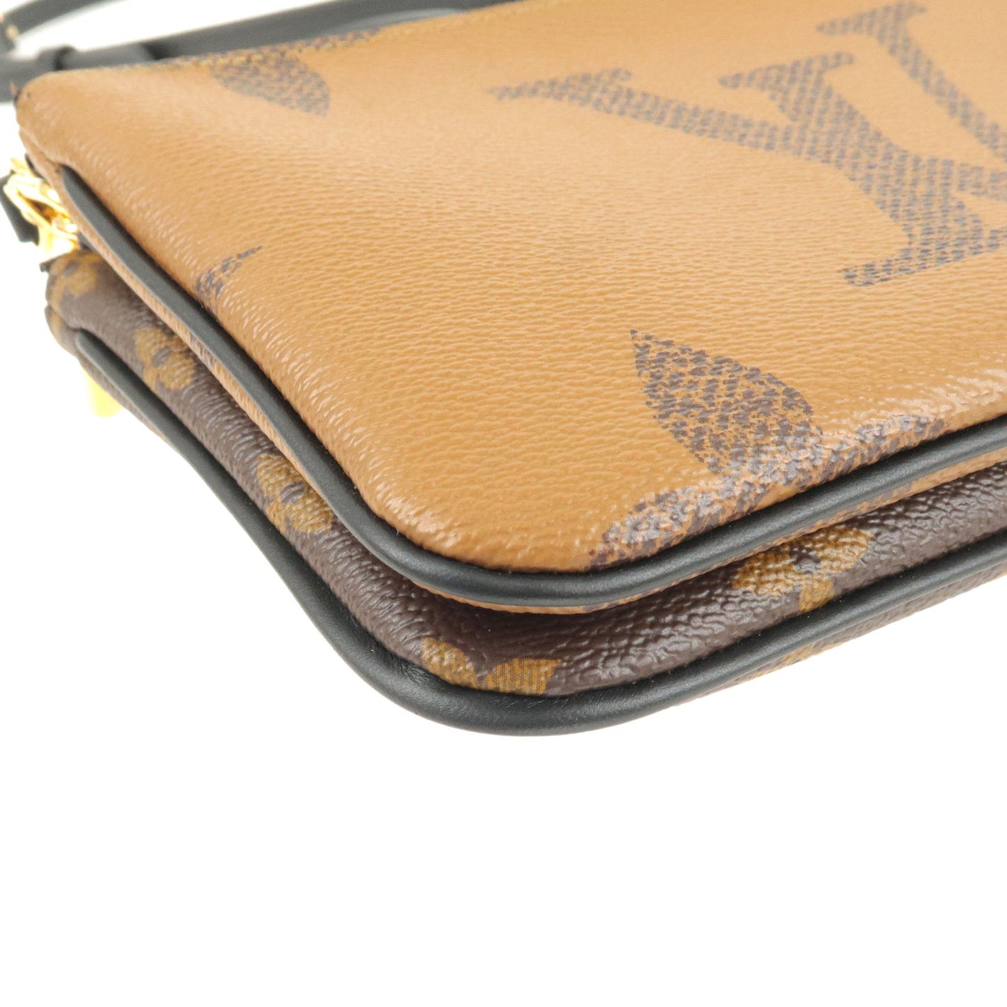 Louis Vuitton Monogram Reverse Pochette Double Zip Bag M69203