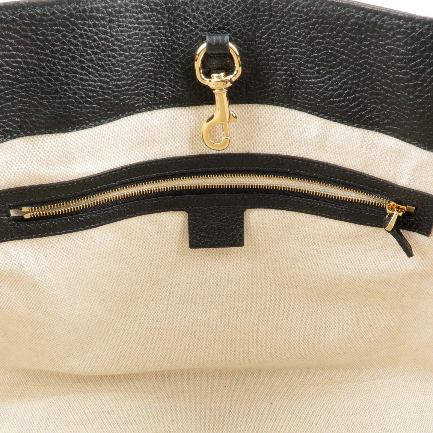 GUCCI SOHO Logo Leather Chain Shoulder Bag Tote Bag Black 536196