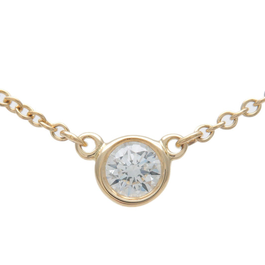 Tiffany&Co.-By-the-Yard-1P-Diamond-Necklace-0.14ct-K18-Yellow-Gold