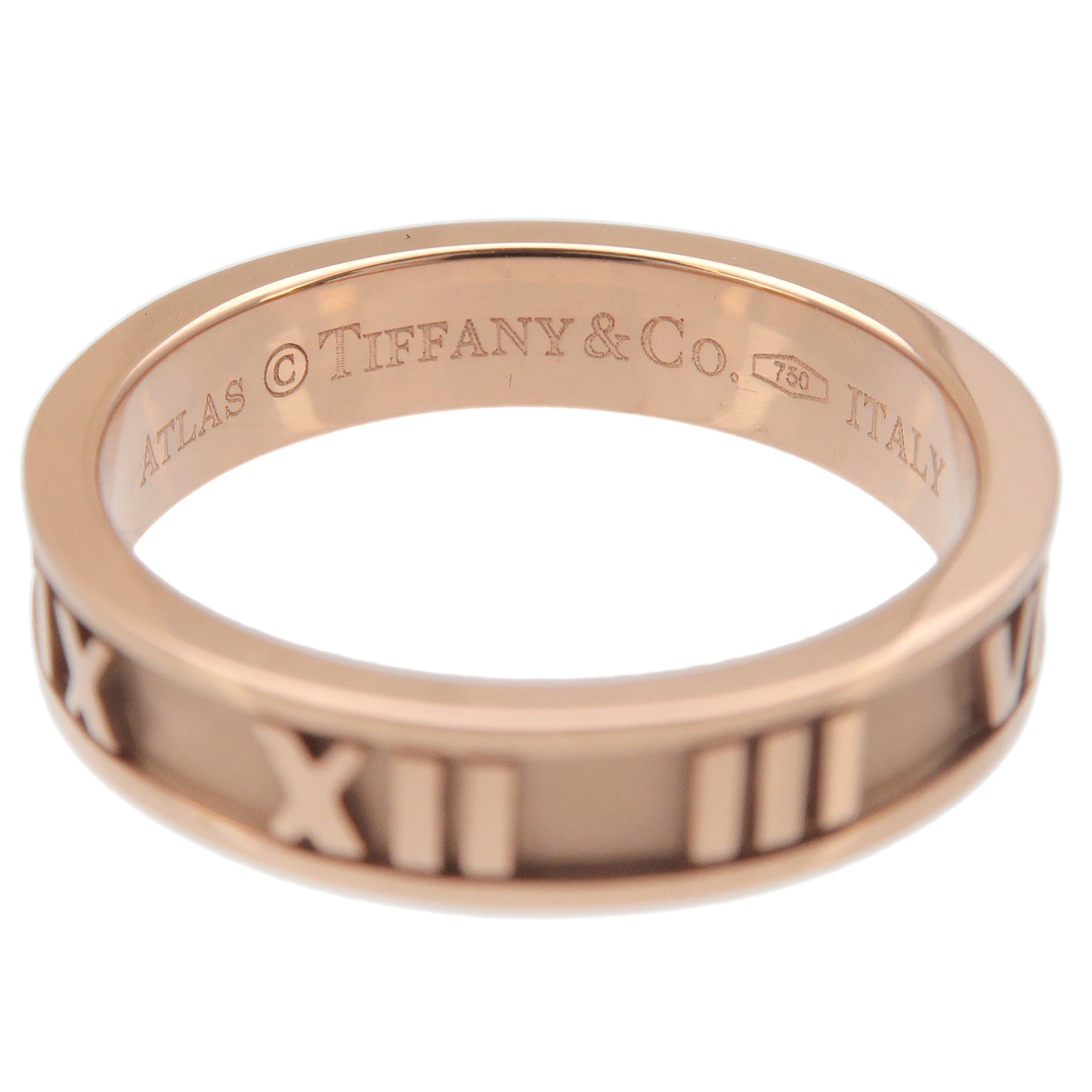 Tiffany&Co. Atlas Ring K18PG 750PG Rose Gold US5.5-6 EU51