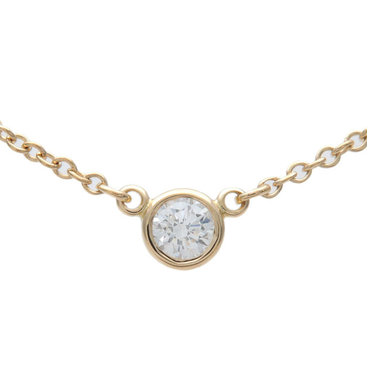 Tiffany&Co.-By-the-Yard-1P-Diamond-Necklace-0.08ct-K18YG