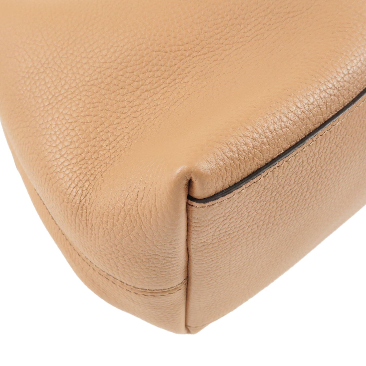 GUCCI SOHO Leather Chain Shoulder Bag Tote Bag Beige 536196