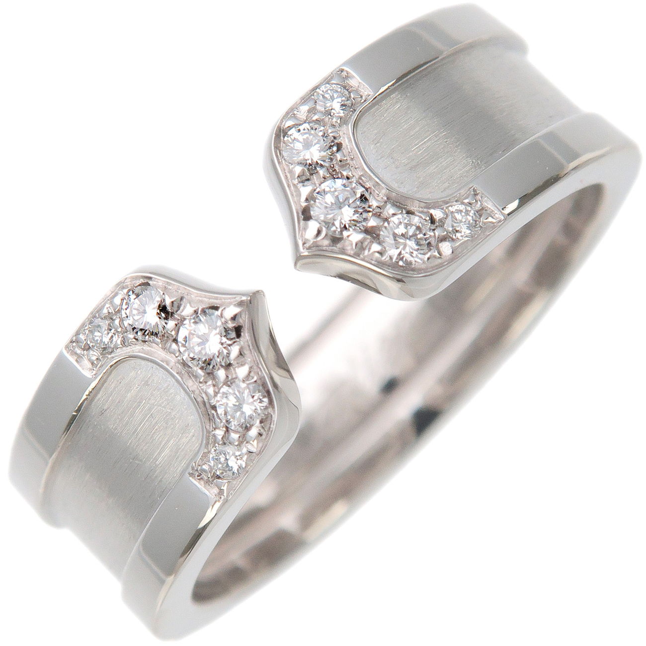 Cartier-C2-Diamond-Ring-SM-K18WG-White-Gold-#53-US6.5-7-EU53.5