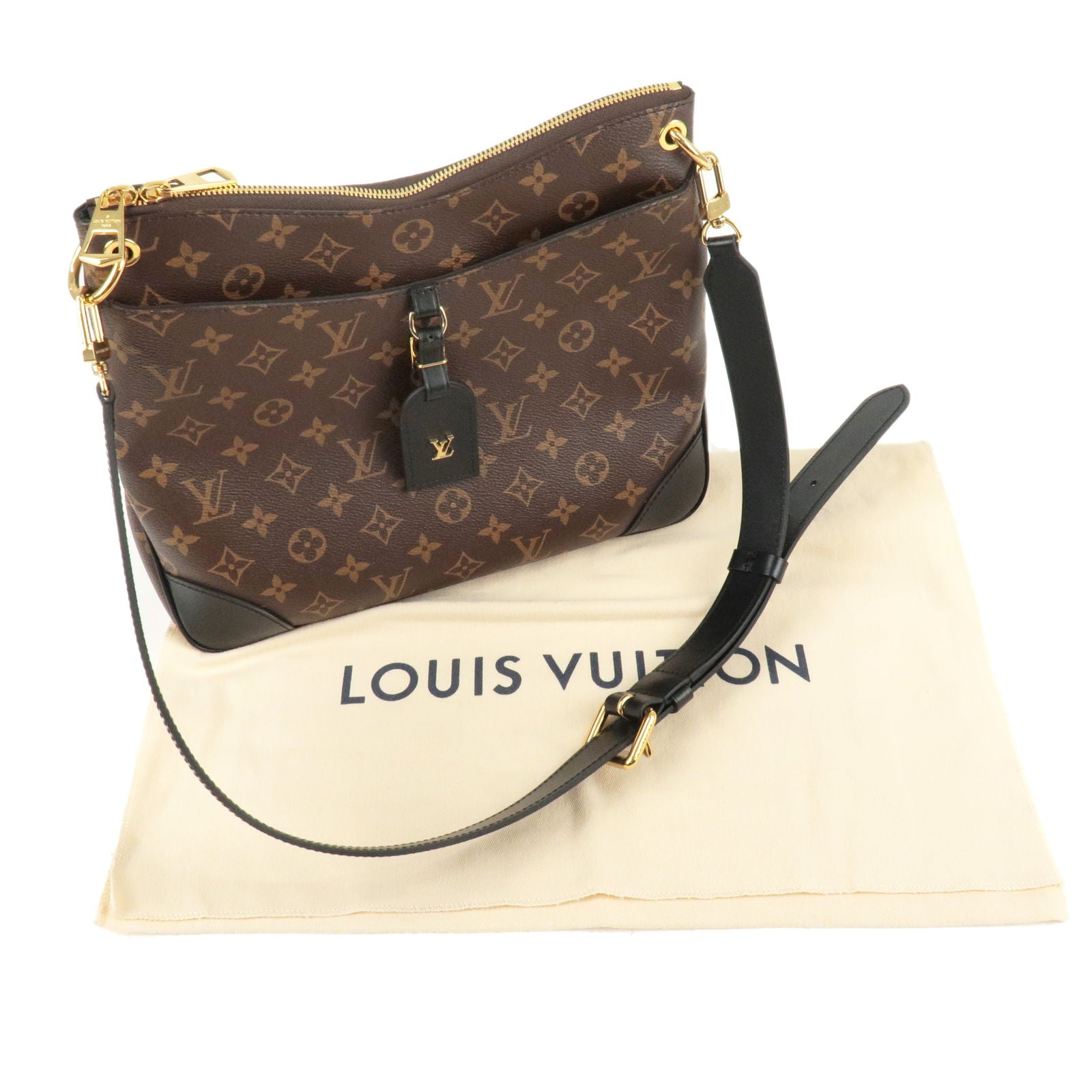 LOUIS VUITTON Odeon MM NM Womens shoulder bag M45352 Leather Cloth