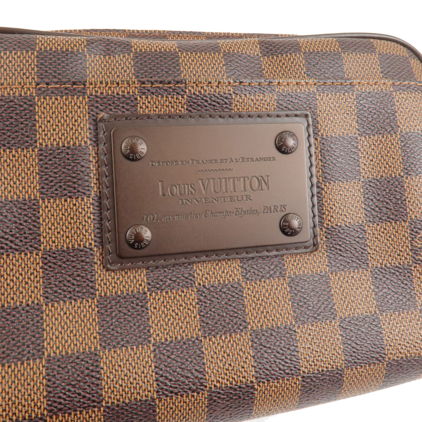 Louis Vuitton Damier Ebene Bum Bag Brooklyn Waist Bag N41101