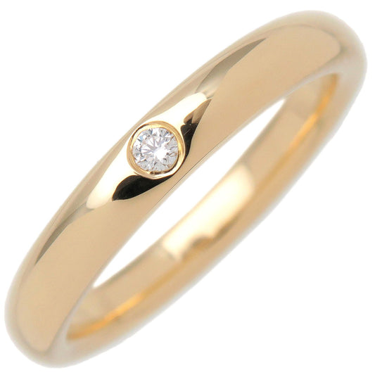 Tiffany&Co.-Stacking-Band-Ring-1P-Diamond-K18YG-Yellow-Gold-US4