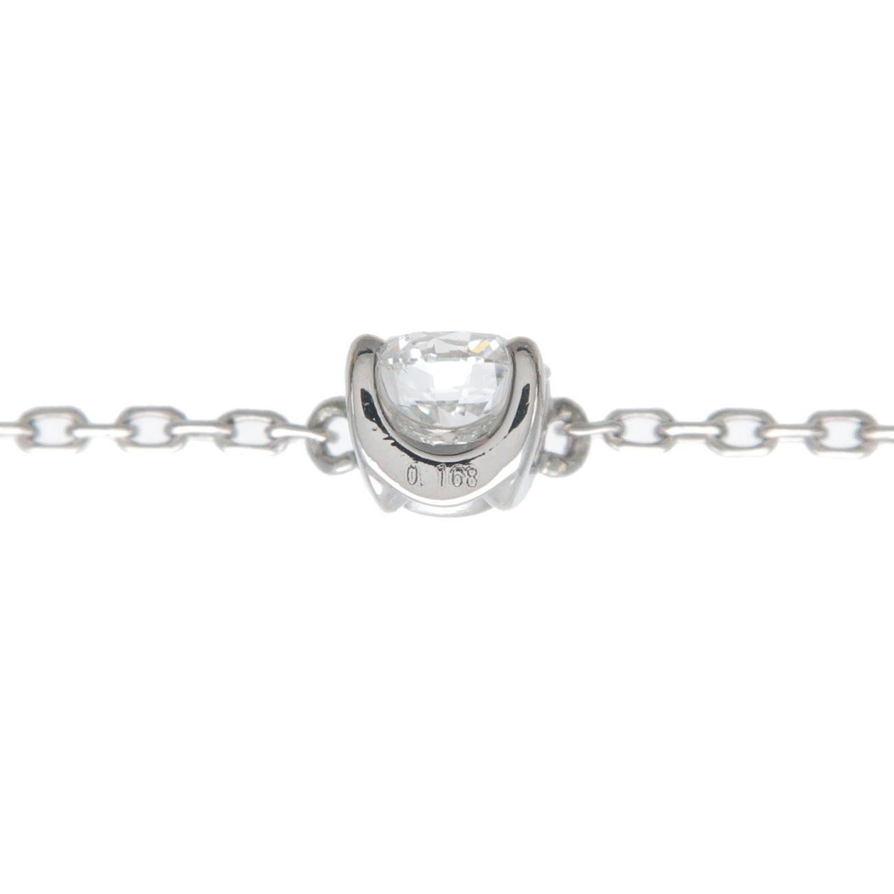 4℃・1P Diamond Necklace 0.168ct PT850 Platinum