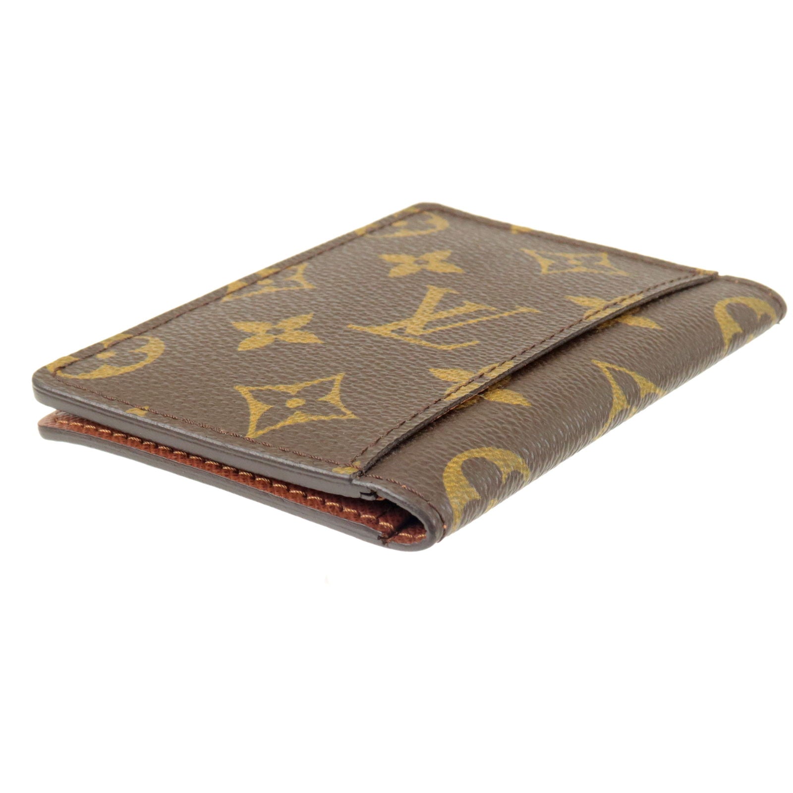 MINT Louis Vuitton Epi Porto 2 Cult Vertical Brown Leather Card Case Wallet