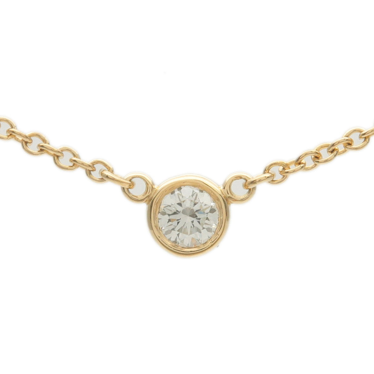 Tiffany&Co.-By-the-Yard-1P-Diamond-Necklace-0.08ct-K18YG