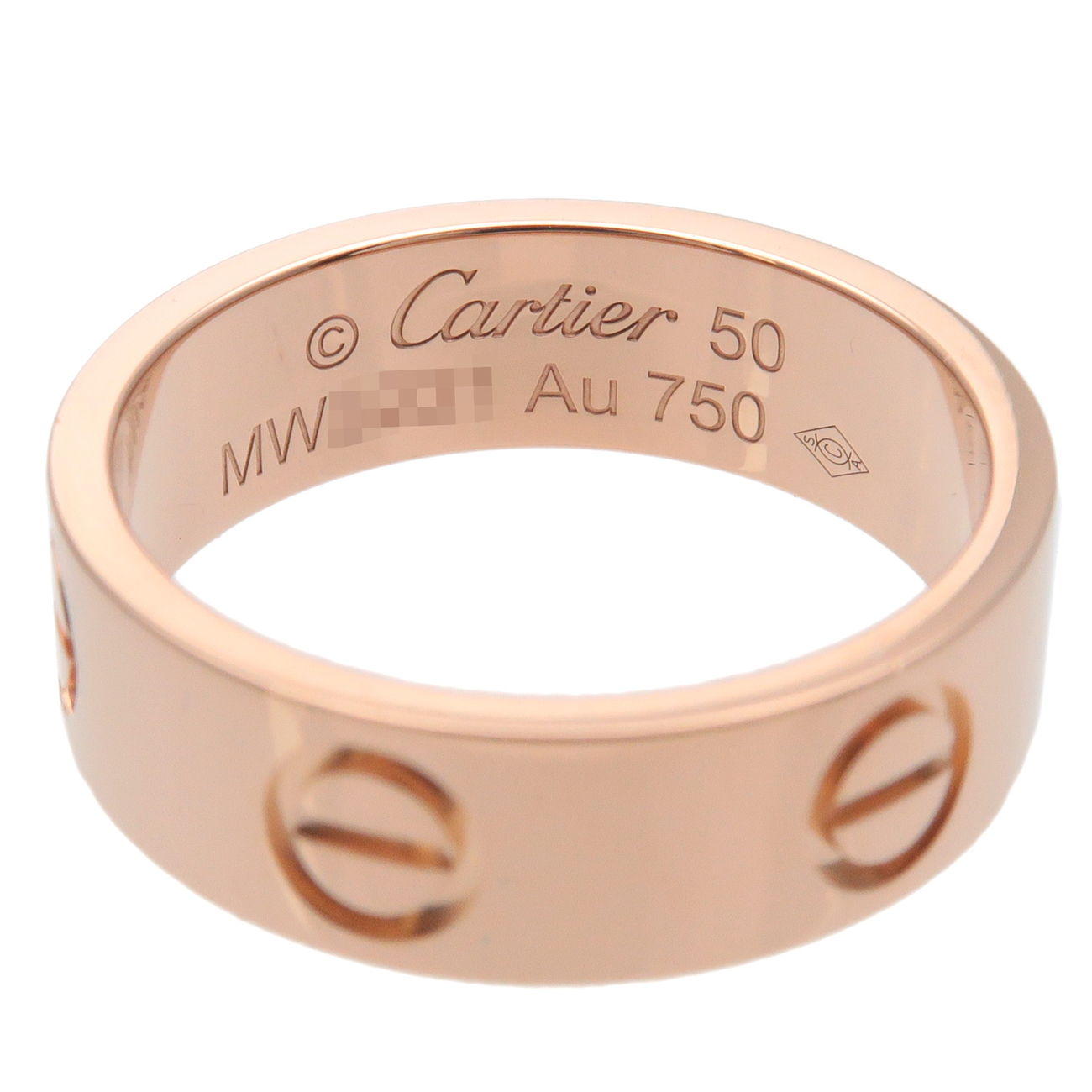 Cartier Love Ring K18PG 750PG Rose Gold #50 US5.5 EU50 HK11.5