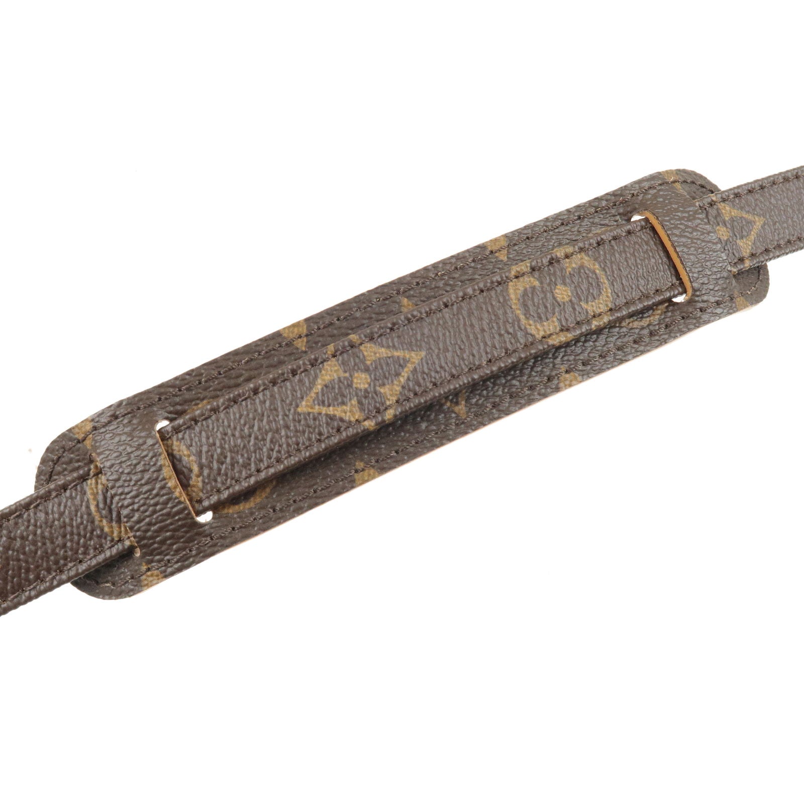 Authentic Louis Vuitton Monogram Adjustable Shoulder Strap Brown J52315  Used LV