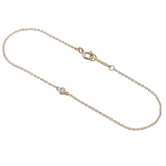 Tiffany&Co.-By-the-Yard-1P-Diamond-Bracelet-0.05ct-K18-Yellow-Gold