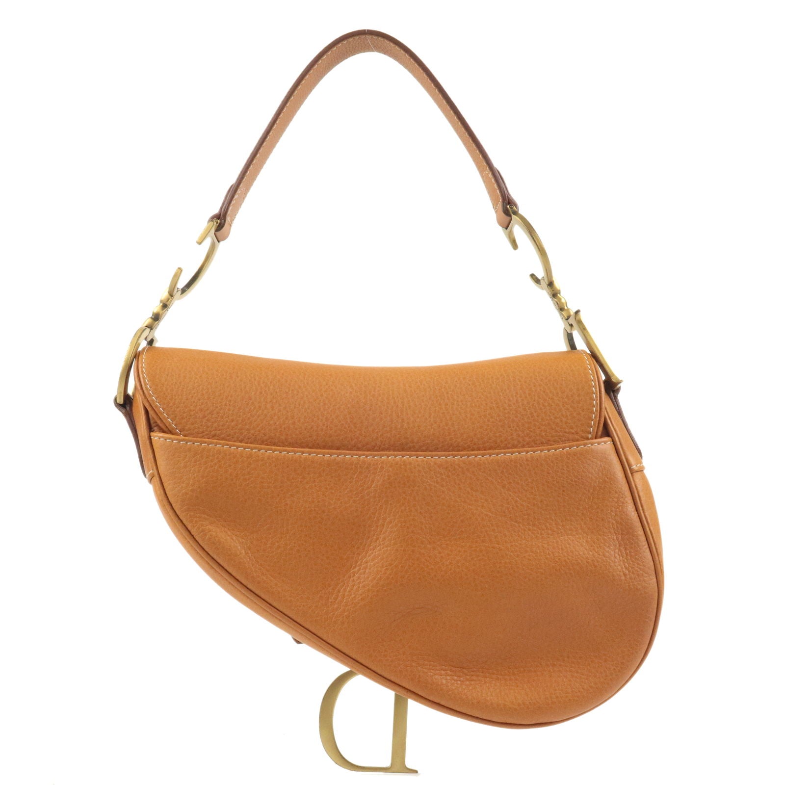 Christian-Dior-Leather-Saddle-Bag-Shoulder-Bag-Purse-Brown – dct-ep_vintage  luxury Store