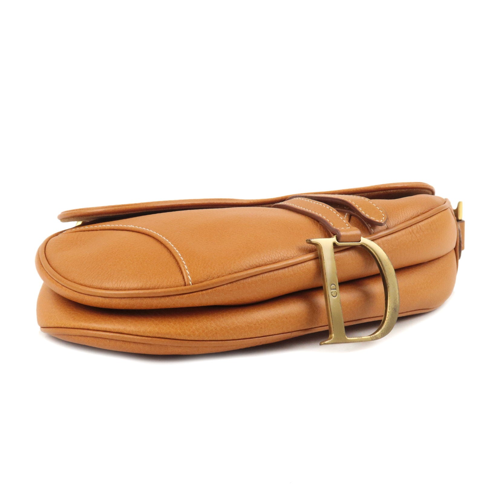 Christian Dior ブラウンレザーバッグ Dior Brown Leather Limited Edition Saddle Bag ○ Labellov