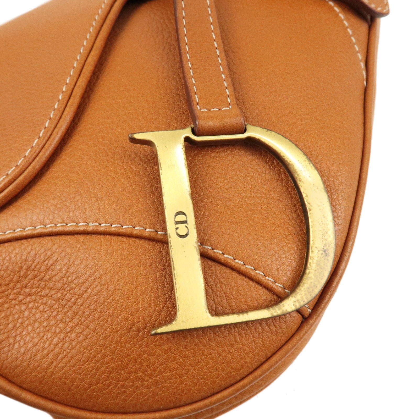 Christian Dior Tan Leather Saddle Bag  Rediscover Vintage