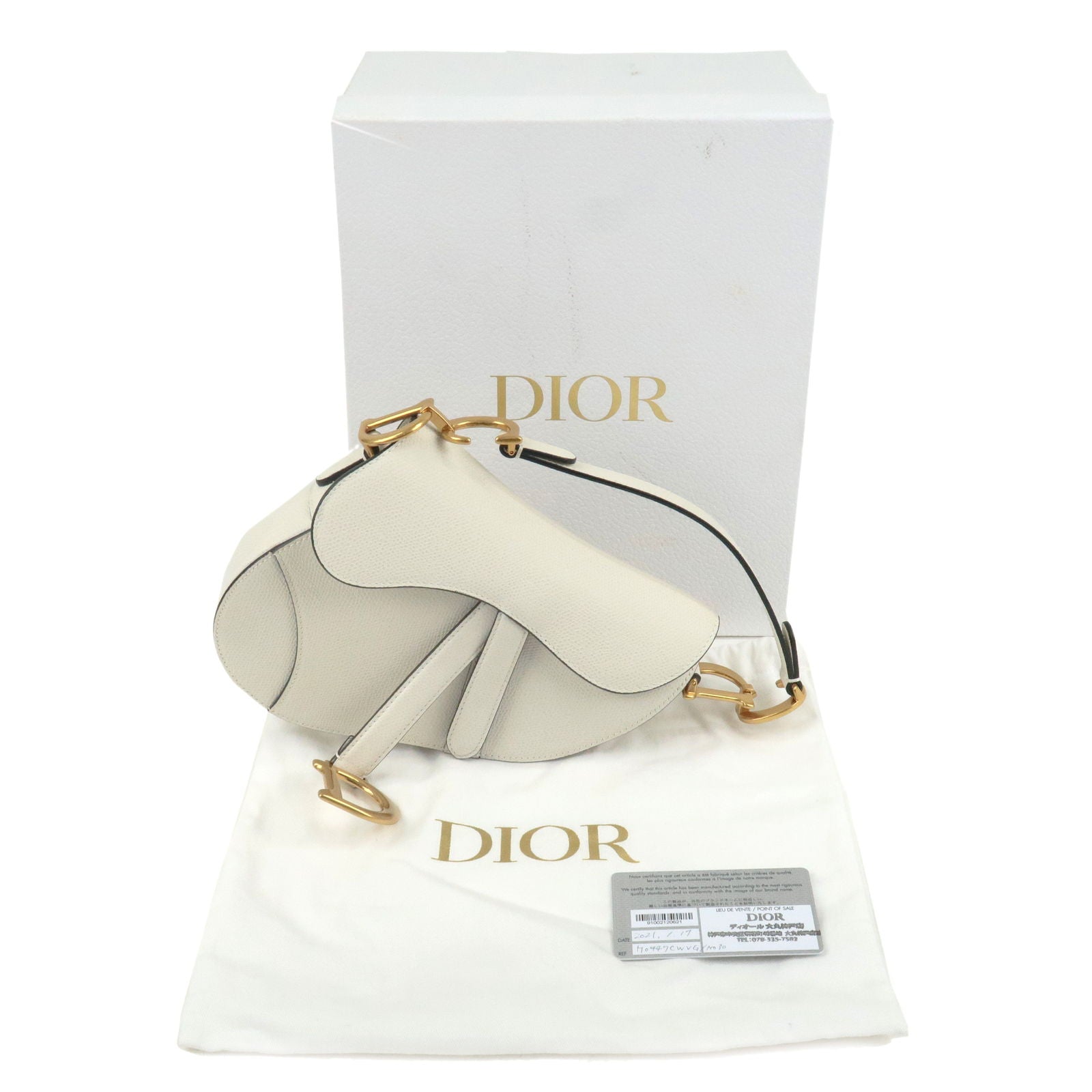 Dior Saddle White Bags & Handbags for Women for sale