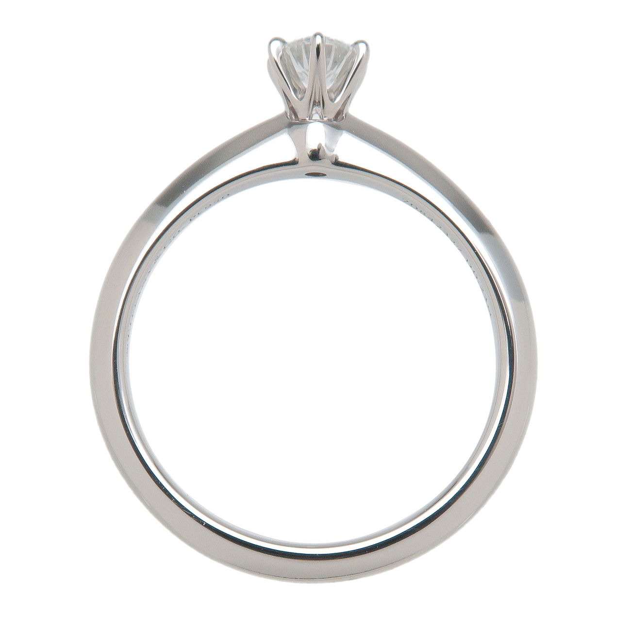 Tiffany&Co. Solitaier 1P Diamond Ring 0.23ct PT950 Platinum US6
