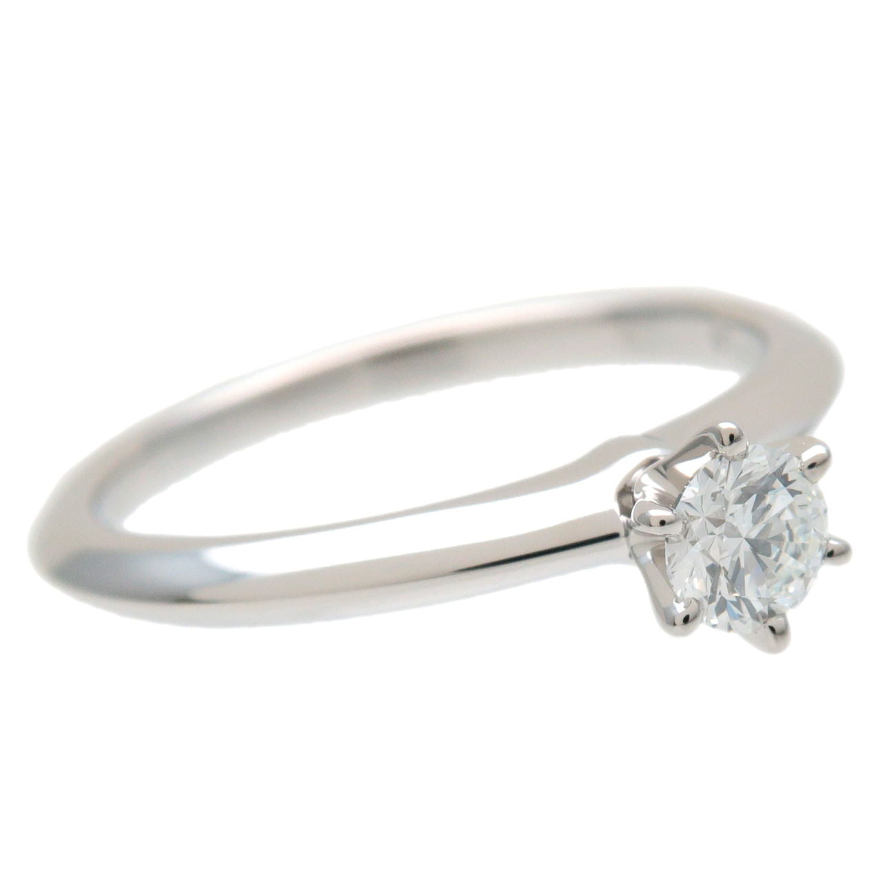Tiffany&Co. Solitaier 1P Diamond Ring 0.23ct PT950 Platinum US6