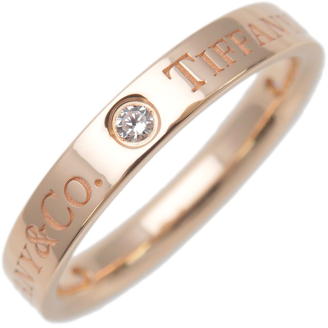 Tiffany&Co.-Flat-Band-Ring-3P-Diamond-K18-Rose-Gold-US5-EU549.5