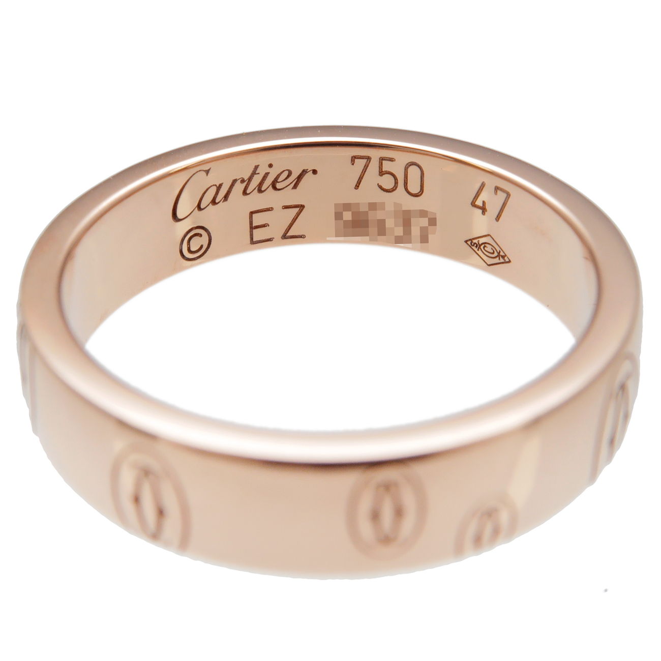 Cartier Happy Birthday Ring K18PG Rose Gold #47 US4-4.5 EU47.5
