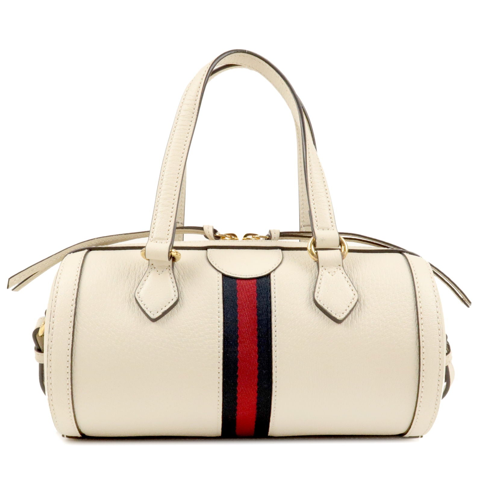 GUCCI-Ophidia-Leather-2Way-Bag-Mini-Boston-Bag-Ivory-602577