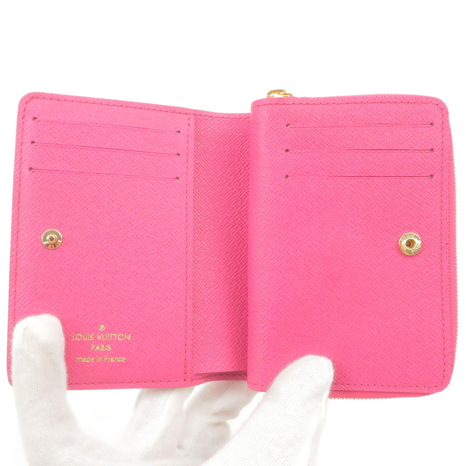Auth Louis Vuitton Fall For You Portefeuille Small Wallet Pink