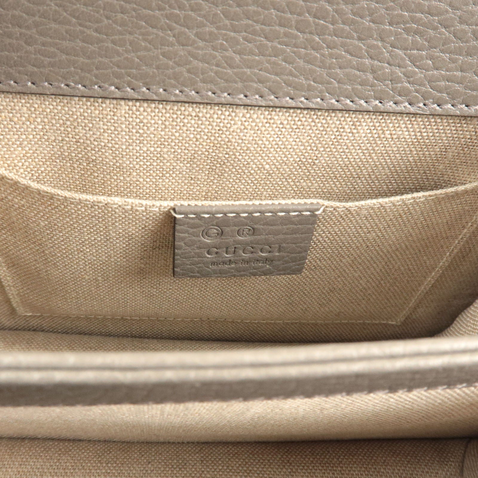 Gucci Interlocking BLACK Marmont Leather Silver Handbag Italy Chain 510304  NEW