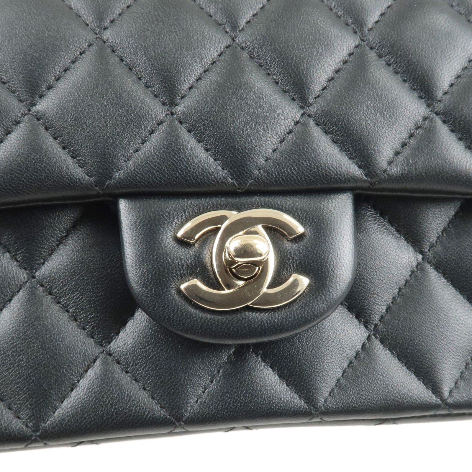 CHANEL-Matelasse-Lamb-Skin-Top-Handle-Mini-Flap-2way-Bag-Black –  dct-ep_vintage luxury Store