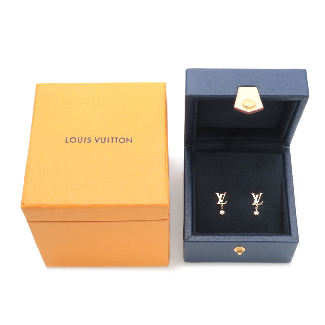 Louis Vuitton Idylle Blossom LV Ear Studs, Yellow Gold And Diamond