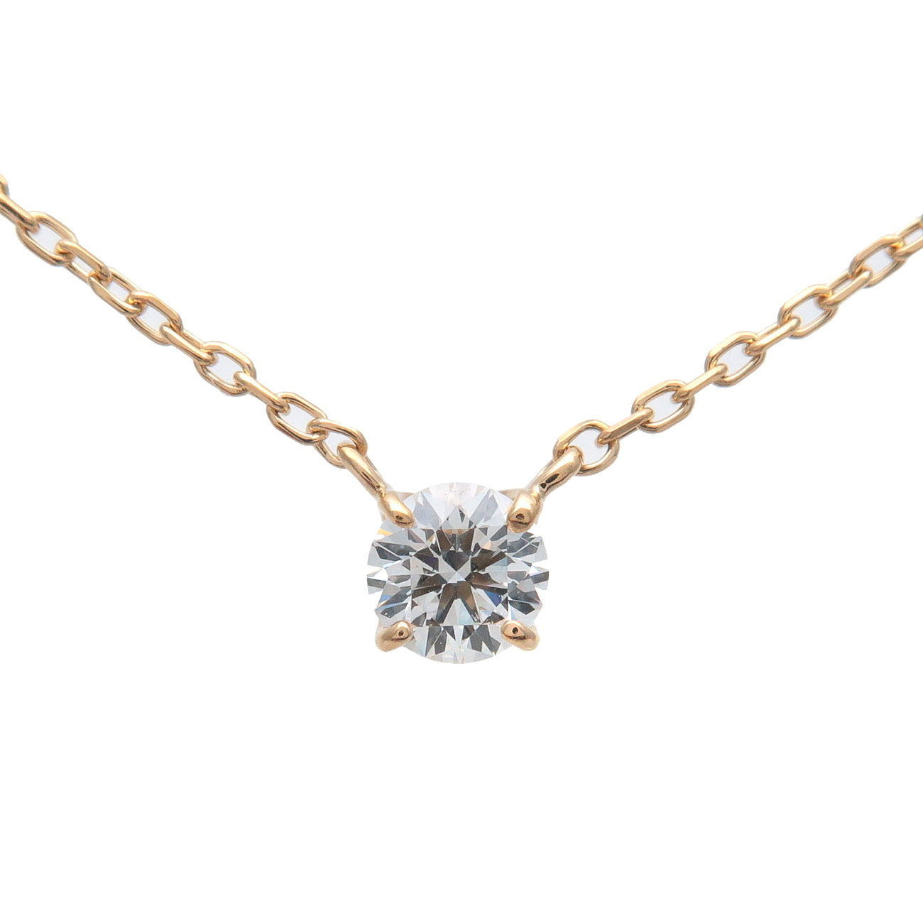 VENDOME-AOYAMA-1P-Diamond-Necklace-0.145ct-K18YG-750YG-Yellow-Gold