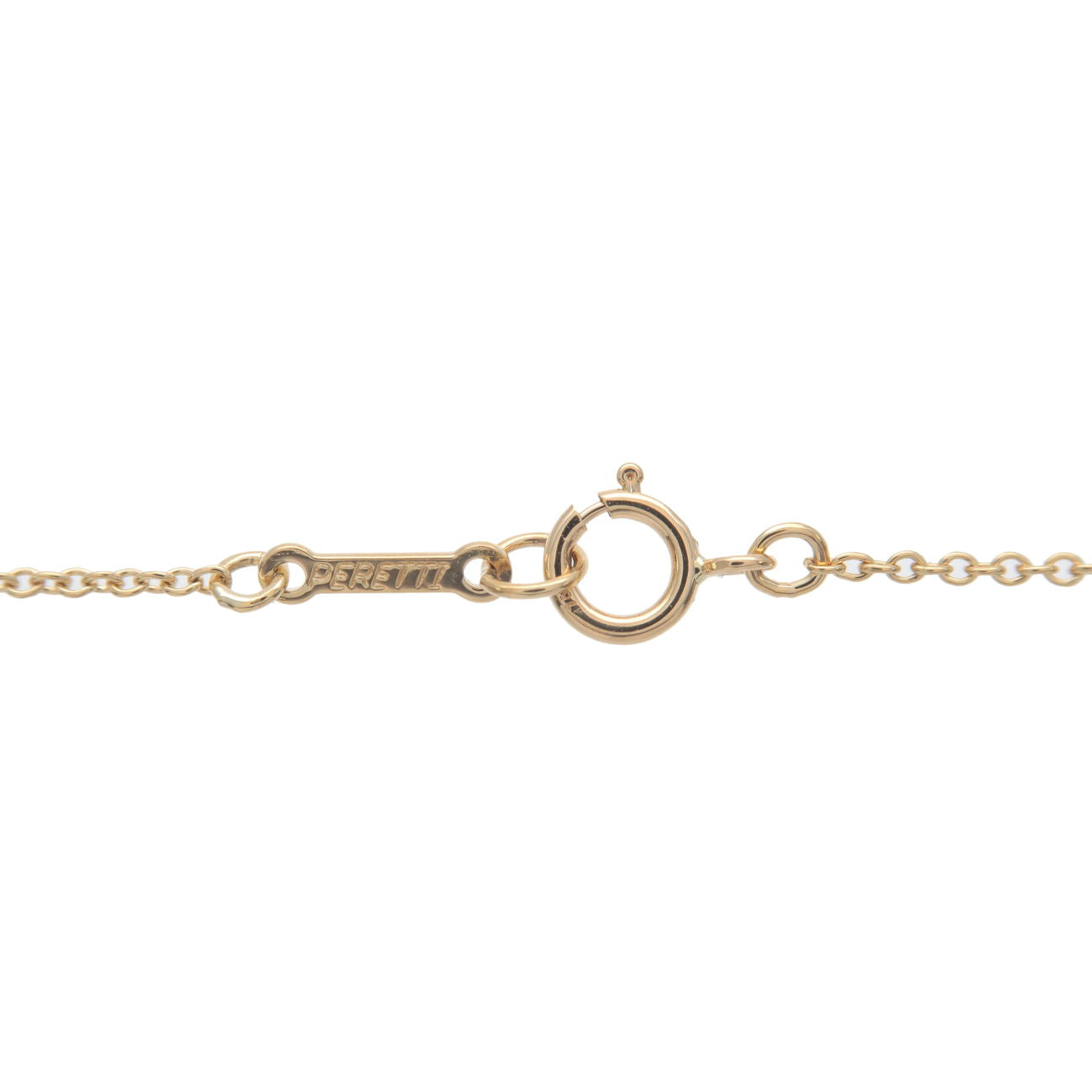 Tiffany&Co. Bean Necklace Medium K18YG 750YG Yellow Gold