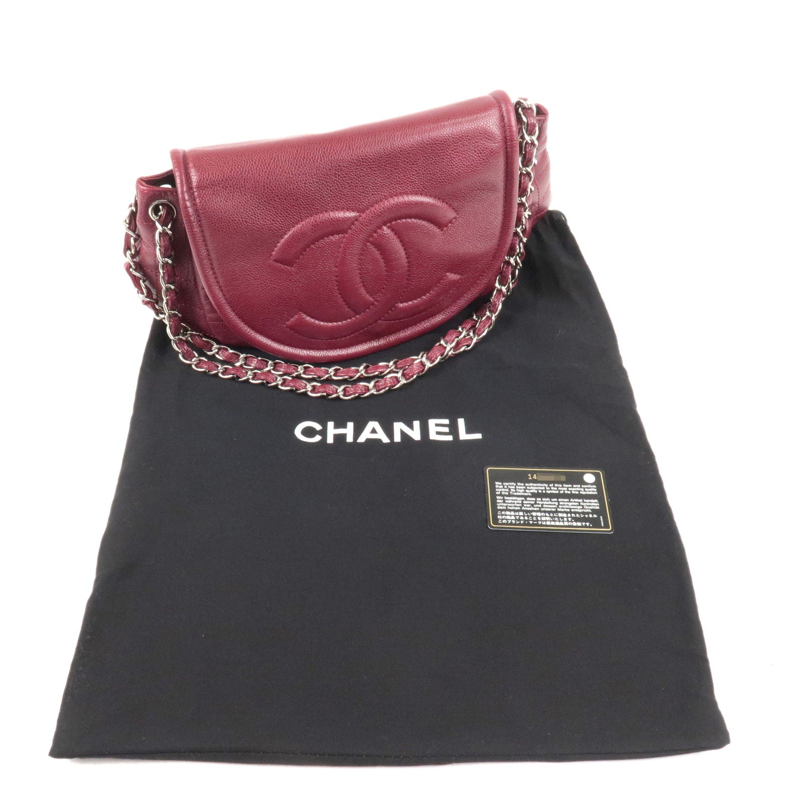 Chain - Bordeux - Red – Vintage chanel Boyfriend Tweed watch