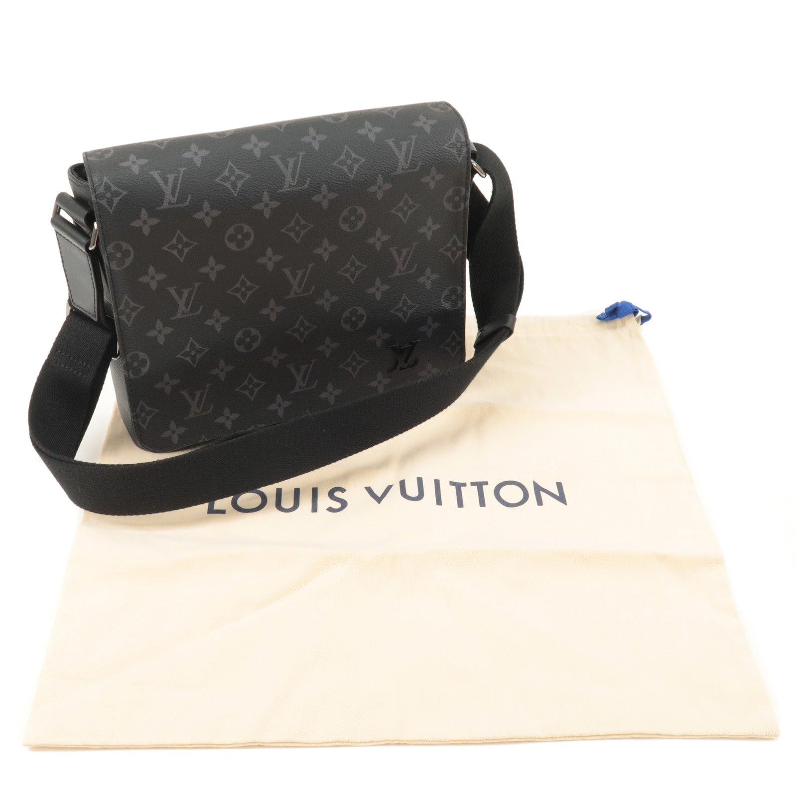 Louis Vuitton District PM Monogram Eclipse Messenger Bag Black