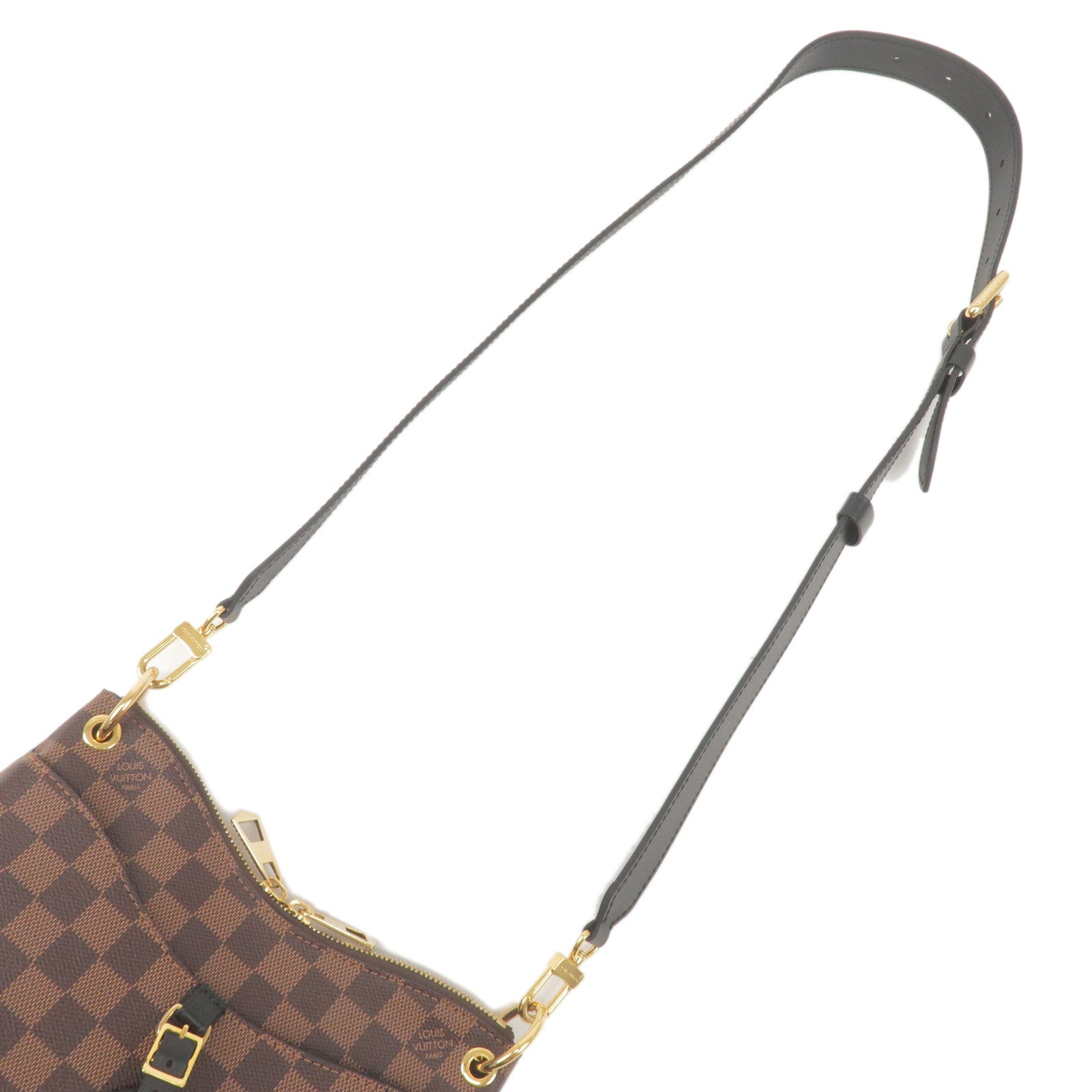 Louis Vuitton Odeon PM Damier Ebene Canvas and Leather Handbag