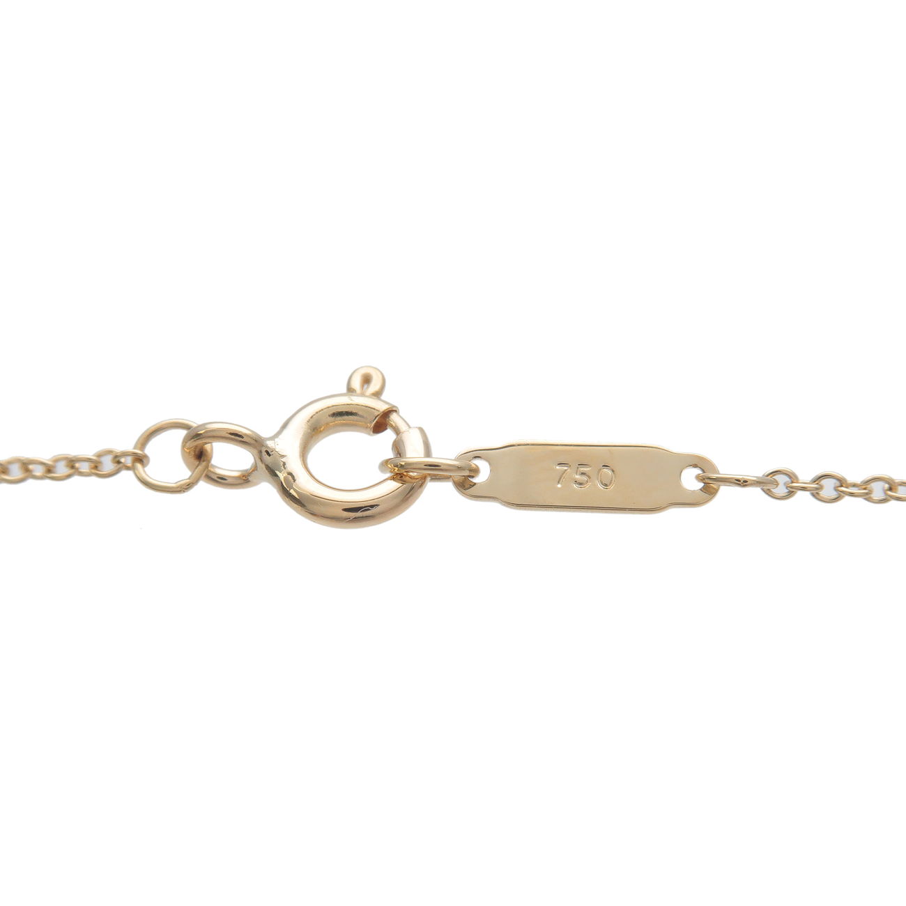 Tiffany&Co. Return to Tiffany Heart Tag Necklace K18 Yellow Gold