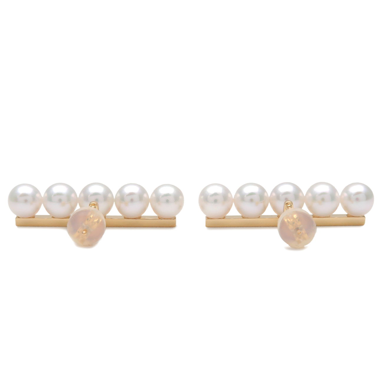 TASAKI Pearl Balance Plus Earrings K18YG 750YG Pearl Yellow Gold