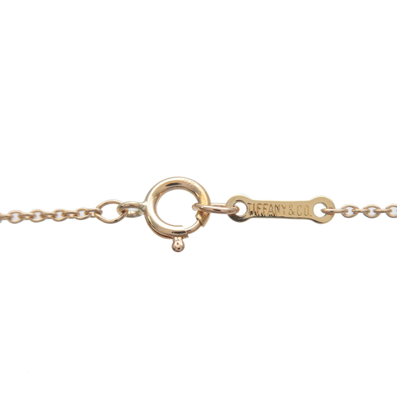 Tiffany&Co. Bean Necklace Bean Charm K18YG 750YG Yellow Gold