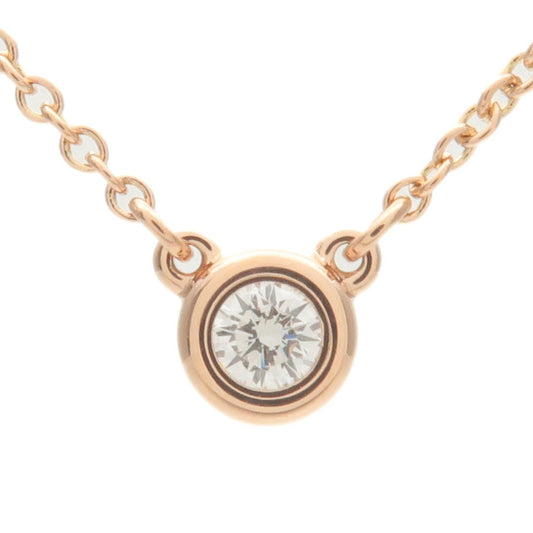 Tiffany&Co.-By-the-Yard-1P-Diamond-Necklace-0.07ct-K18-Rose-Gold