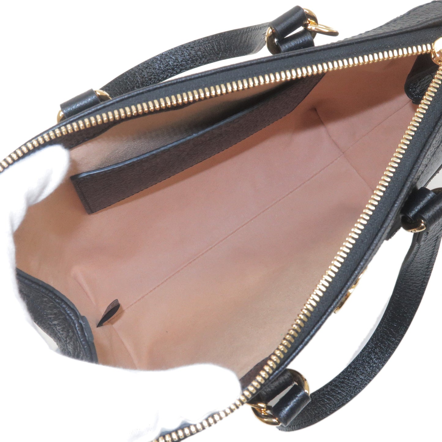 GUCCI Ophidia Leather 2Way Hand Bag Shoulder Bag Black 719882