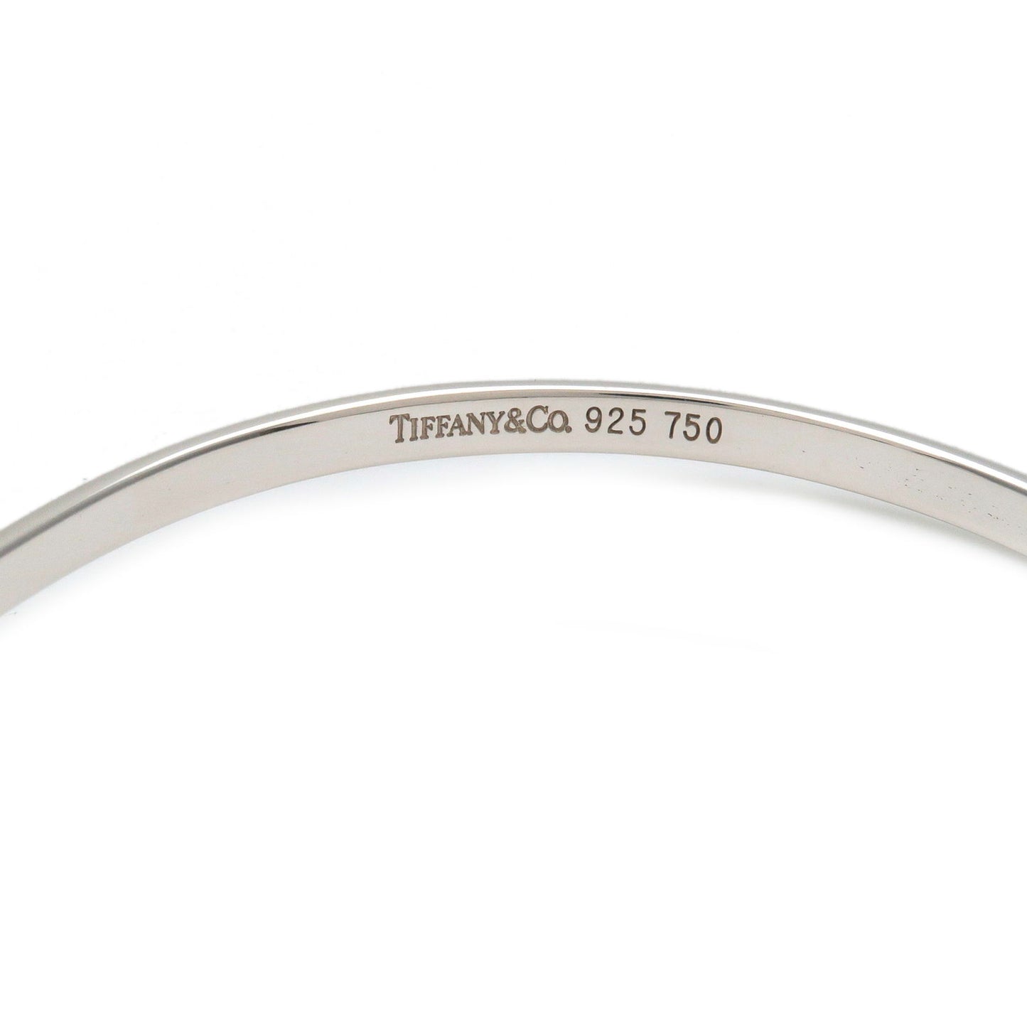 Tiffany&Co. Flat Wire Bangle Silver SV925 K18YG Yellow Gold