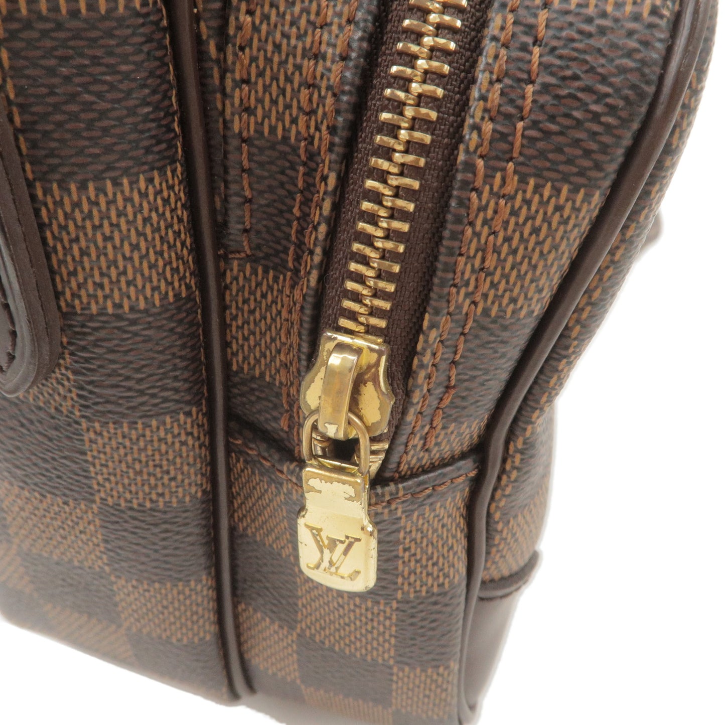 Louis Vuitton Damier Amazone Shoulder Bag SPO Brown N48074