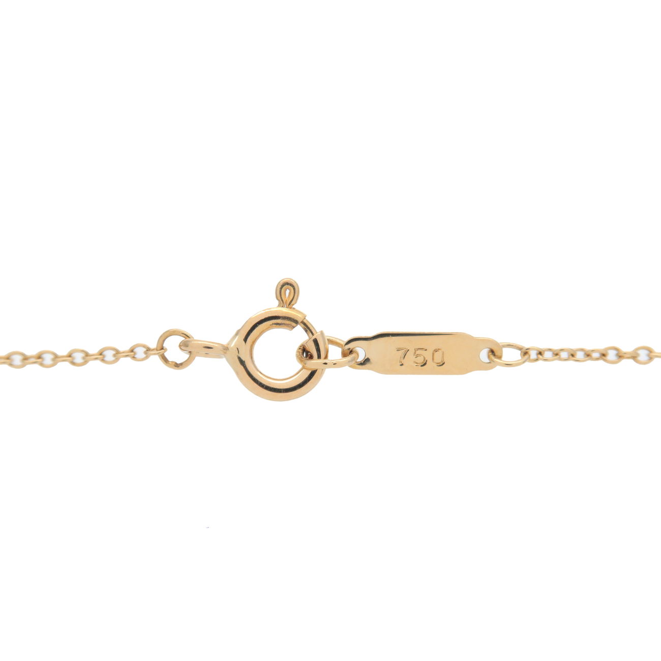 Tiffany&Co. Signature Cross Necklace K18YG 750YG Yellow Gold