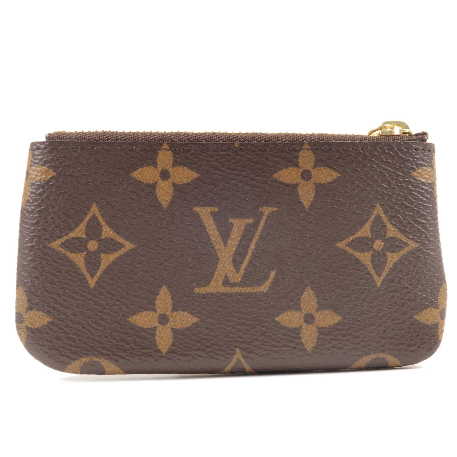 Louis Vuitton Louis Vuitton Pochette Cles Beige Monogram Vernis