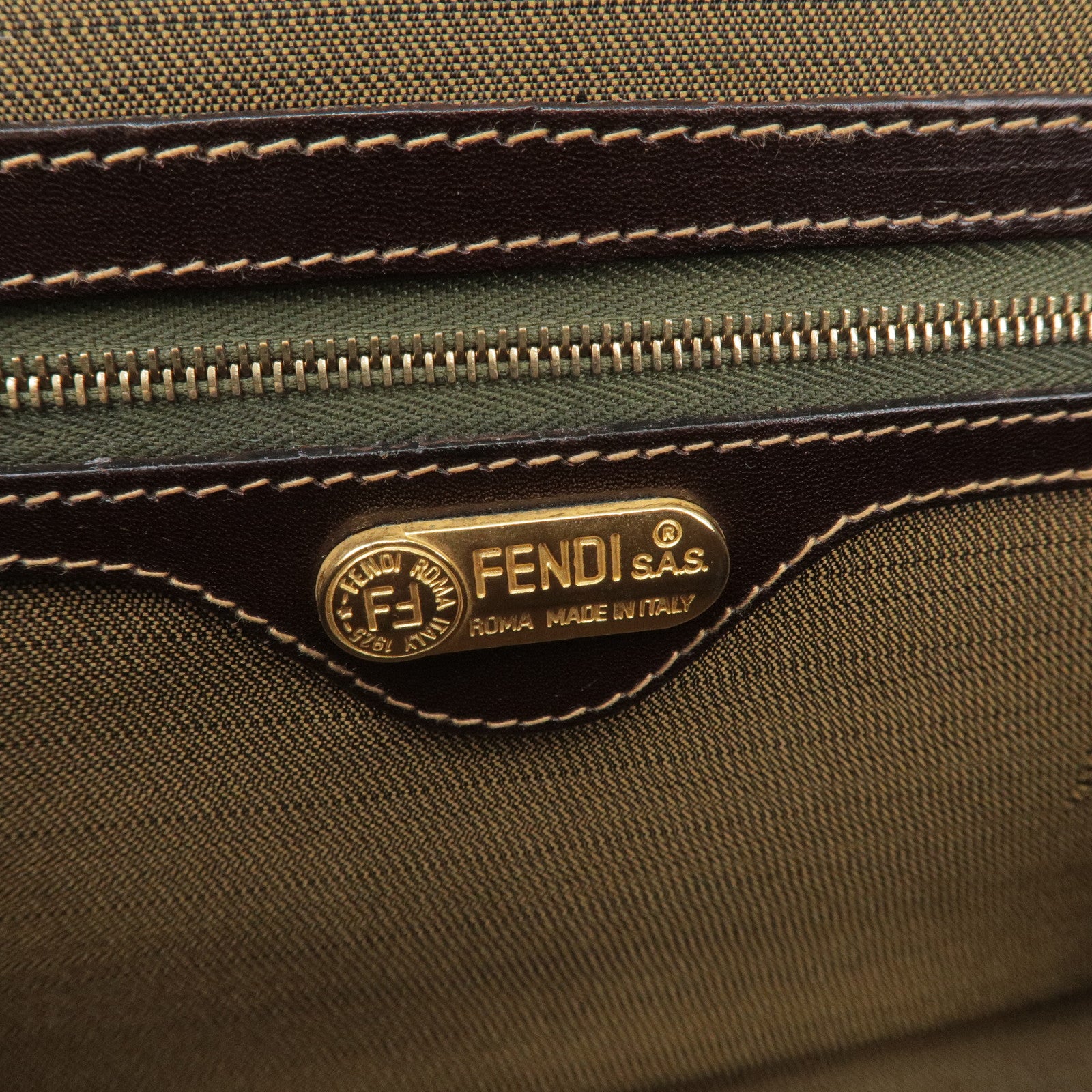 Vintage Fendi SAS genuine Canvas and