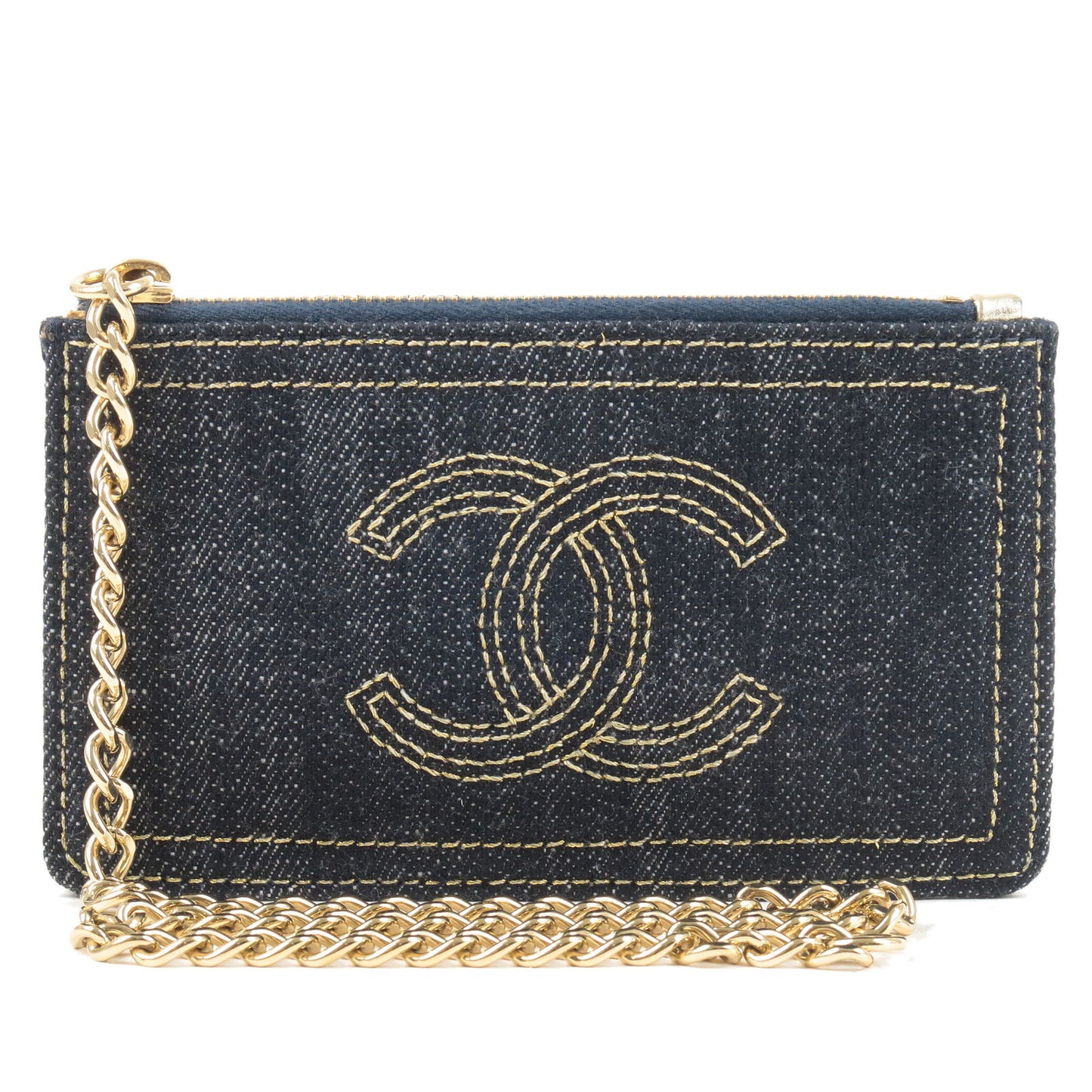 CHANEL-CC-Sparkling-Denim-Coco-Mark-Chain-Coin-Case-Navy – dct-ep_vintage  luxury Store