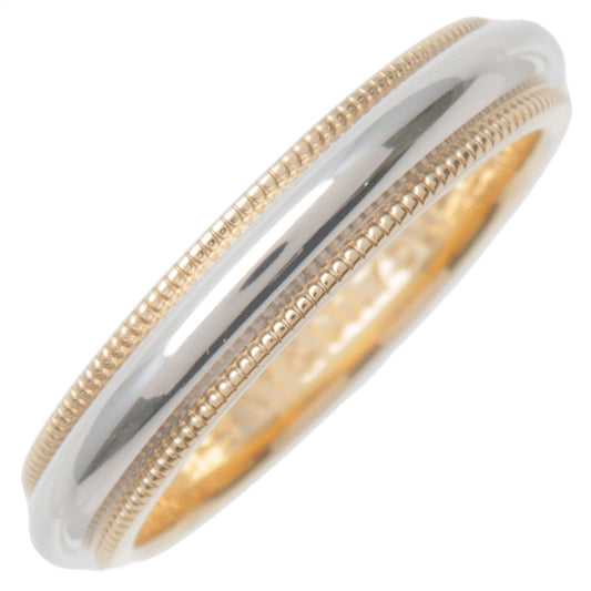 Tiffany&Co.-Milgrain-Band-Ring-K18-Yellow-Gold-Platinum-US5-EU49.5